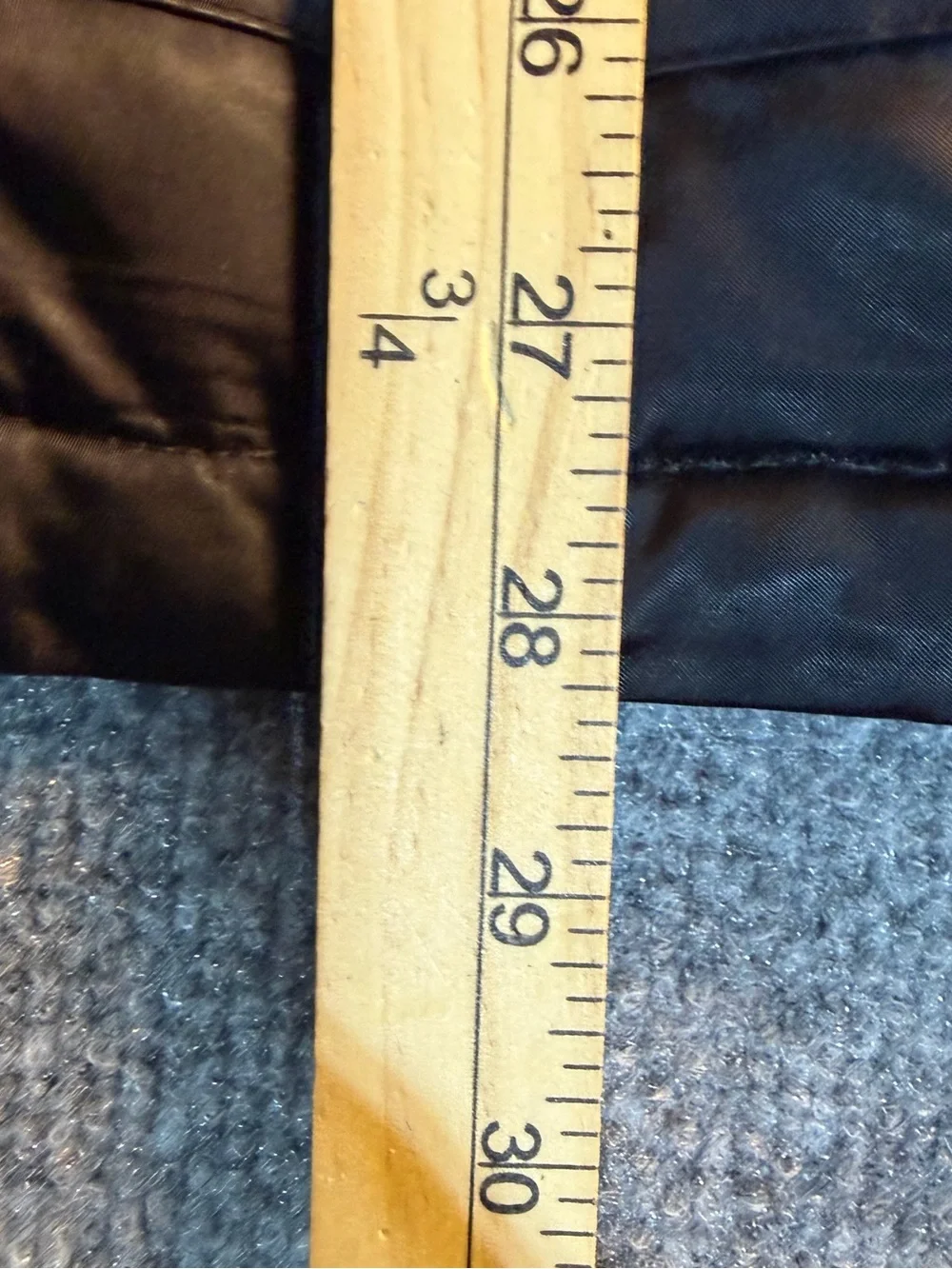 GAP Black Hooded Puffer Jacket with Red Lining